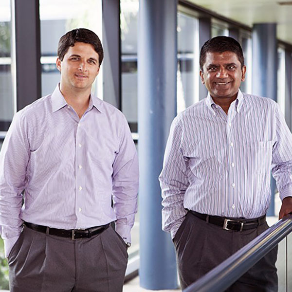 Kevin Mitchell and Paresh Patel see a big opportunity in the Florida flood insurance market. Photo by Mark Wemple